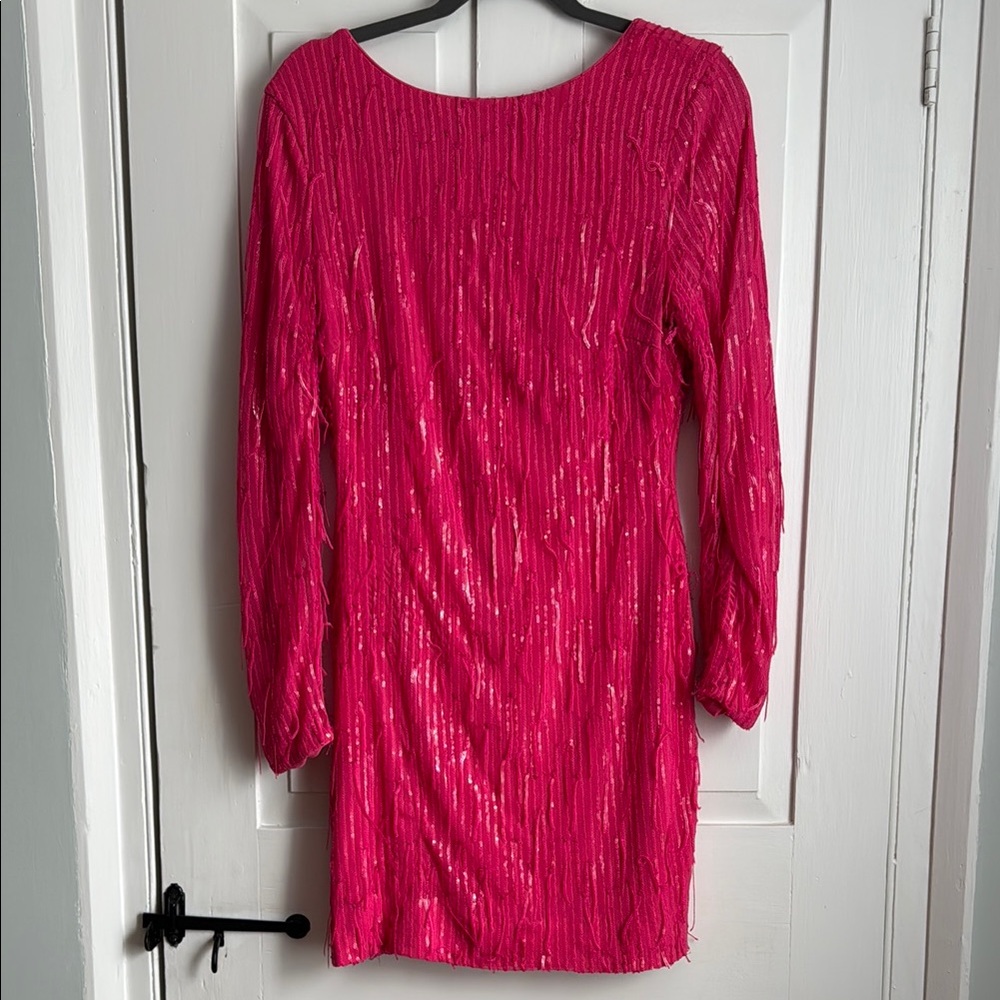 Dress The Population Sequin Pink Mini Dress